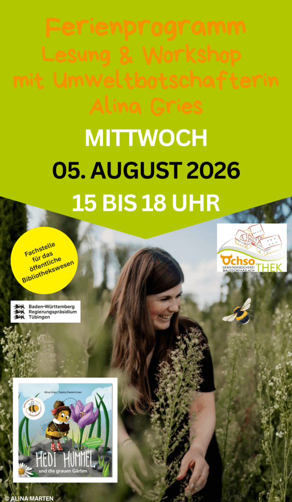 Plakat zur Veranstaltung Sommerferienprogramm am 05.08.2026