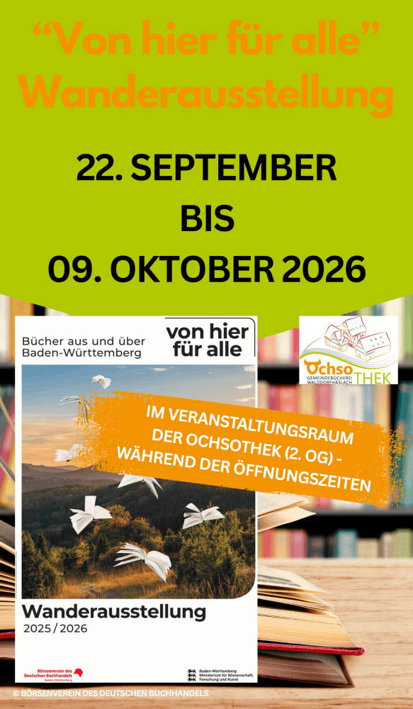 Plakat zur Veranstaltung Wanderausstellung vom 22.09. bis 09.10.2026 